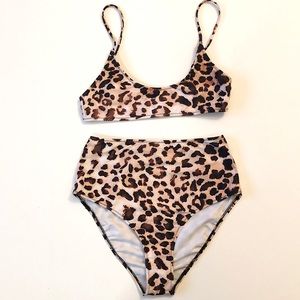 Leopard print bikini